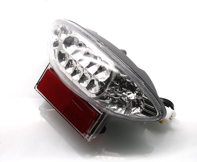 MZS Motorcycle Tail Light LED Integrated Turn Signal Blinker Clear Compatible with HAYABUSA GSX1300R GSXR1300 1999-2007 / GSX600 GSX600F GSX750 GSX750F 2003-2006