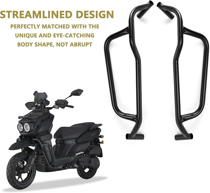 Mokuo Motorcycle Frame Guard Crash Bar Protector in Heavy Iron Material Fit for Yamaha Zuma BW'S 125 2020-2022