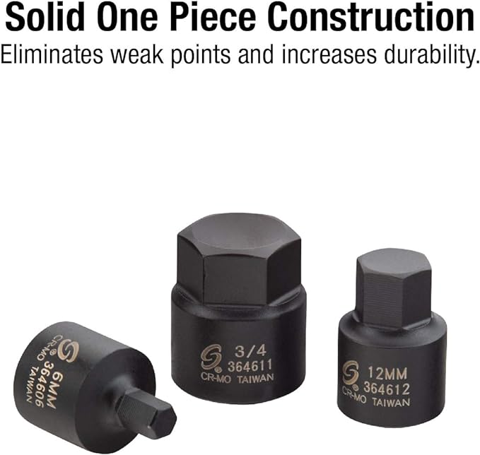 Sunex 3646, 3/8 Inch Drive Low Profile Impact Hex Driver Set, 16-Piece, SAE/Metric, 1/4 Inch - 3/4 Inch, 6mm - 19mm and Astro Tools 78314 14-Piece 3/8" Drive Low Profile Nano Impact Sockets - Metric