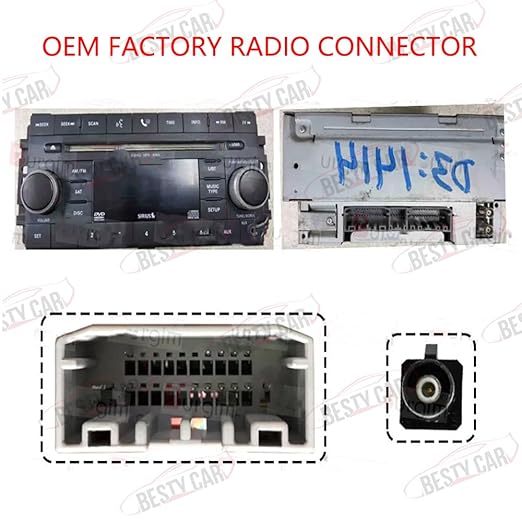 16pin Car Stereo Radio Power Retrofit Wiring Harness Adatper fits for Jeep Wrangler Cherokee Compass Grand Patriot Dodge Caliber Voyager Chrysler Sebring