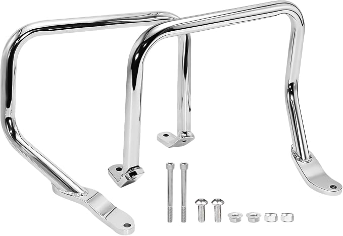 Saddlebag Guard Rails Rear Support Bar for 2000-2017 Harley Softail Heritage/Heritage Classic/Softail Standard/Night Train/Springer Models