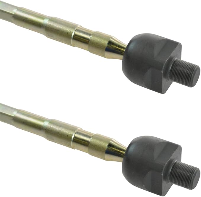 TRQ Front Inner Tie Rod Set 2 Piece Compatible with 1999-2003 Mazda Protege 02-03 Protege5