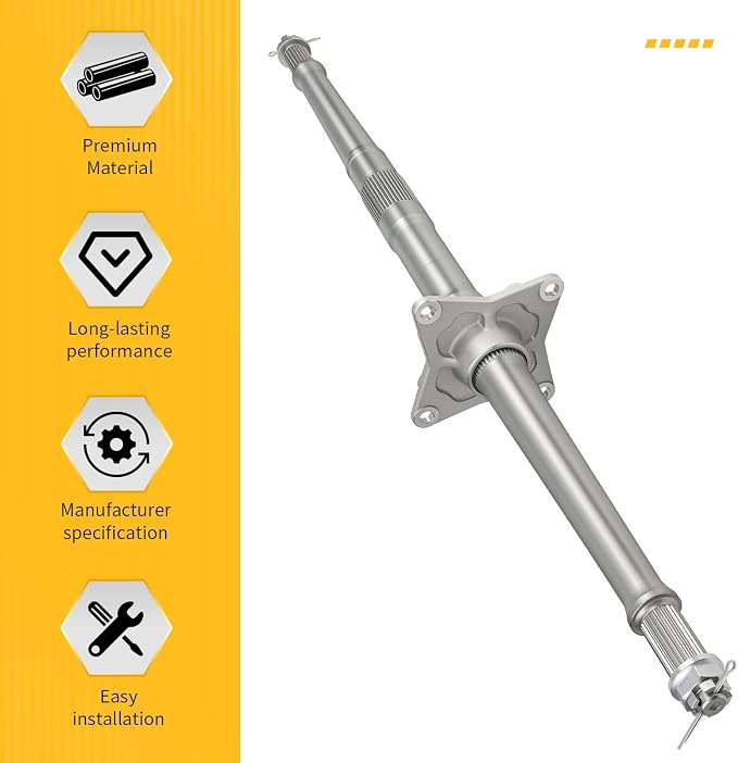 M MATI Rear Wheel Axle Shaft for Honda TRX450R 2004-2009 TRX450ER 2006-2014 42310-HP1-000 90304-HM5-A80 94201-40300