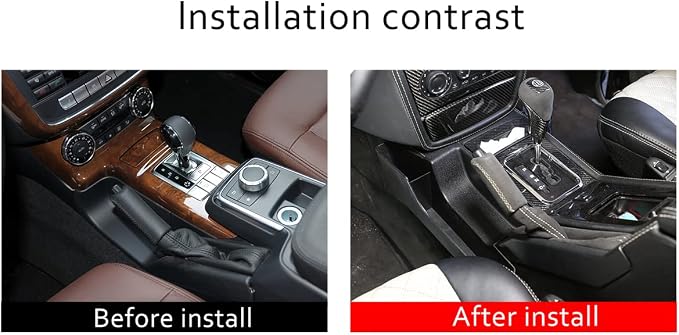 PIUGILH Car Handbrake Side Storage Box, Storage Box Center Console Organizer Tray Console Side Pocket Organizer Phone Storage for Mercedes Benz G Class 2004-2011