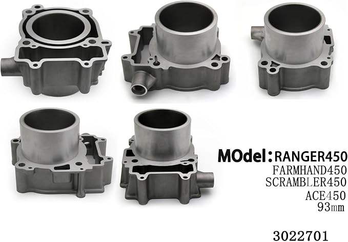 TOP IMSLCHR Engine Cylinder Piston Ring Gasket Kit, 93mm Bore, Compatible with Polaris Ranger 450 Farmhand 450 Scrambler 450 ACE 450 Part #3022701