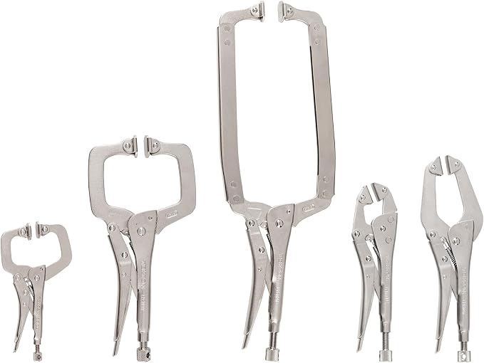 TEKTON Swivel Pad Locking Clamp Set (5-Piece) | CLK91102