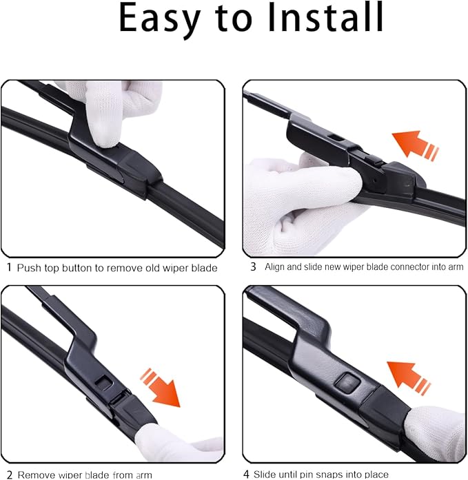Windshield Wiper Blades Set for 2024 2025 2026 Chevrolet Chevy Trax - Driver and Passenger Side Replacement