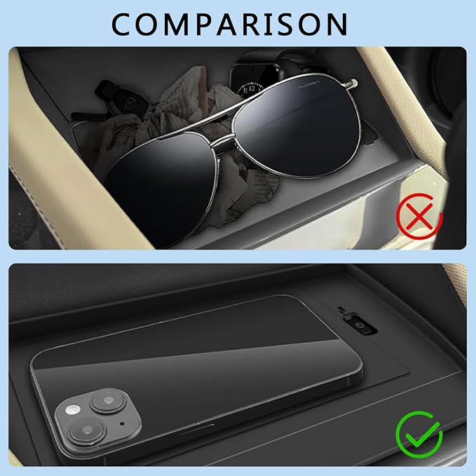 Center Console Wireless Charging Protective Mat fits for 2025 Forester Accessories (Base Premium Sport Wilderness Limited Touring) Anti-Slip Anti-Dust Waterproof Mats (not fit for 2026 forester)
