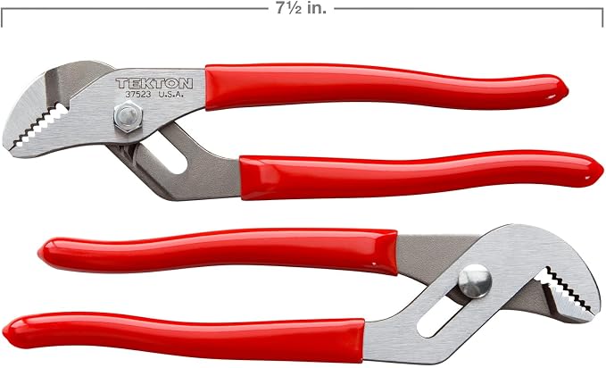 TEKTON 7 Inch Groove Joint Pliers (1 in. Jaw) | 37523 | Made in USA