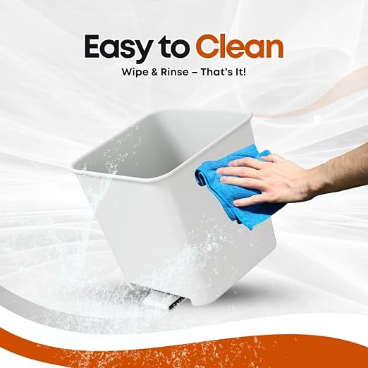 White Car Trash Can with Floor Mat Clip – Waterproof & Leakproof Small Bin for Car, SUV, Truck, Van – Includes 1 Box of Trash Bags Inside + 6 Extra Boxes (Total of 7 Boxes, 140 Bags)
