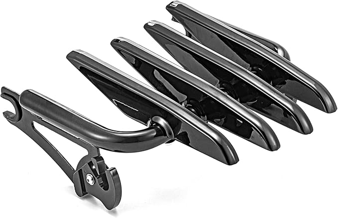 Mofun Detachable Luggage Rack Gloss Black Compatible with Harley Touring, Stealth Style Luggage Rack Fit Street Electra Road Glide Road King 2009-2025 Accessories