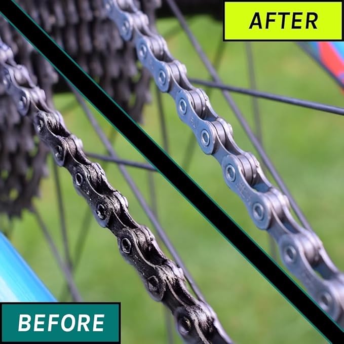 VeloChampion Green Handheld Bike Chain Cleaning Tool | No Chain Removal Needed | Durable Easy To Use for Through Bicycle Chain Maintenance