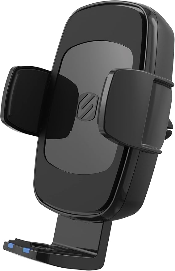 Scosche UQ3DV-SP Dashboard/Vent Qi-Enabled Wireless Charging Universal Phone Mount for The car with Stick Grip Black