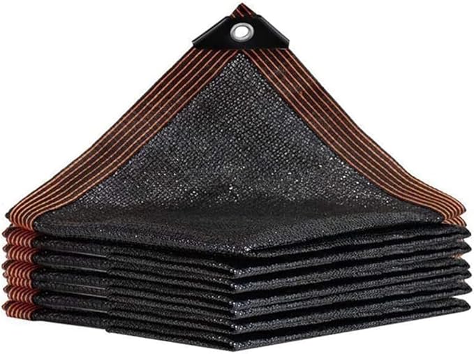 QLOFEI 4x10 FT Shade Cloth with Grommets, 90% Sun Shades Outdoor Patio Mesh Tarp, Easier to Hang Sunblock Neting Cover -for Garden Greenhouse Pergola Lawn Kennel Chicken Coop