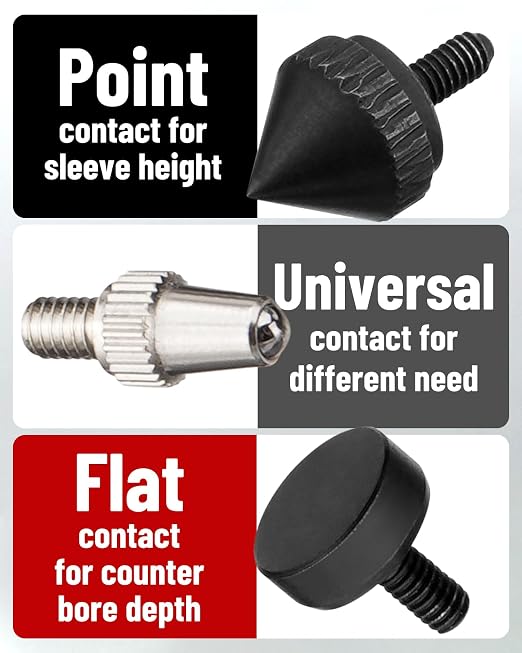 Cylinder Bore Gauge - Sleeve Height and Counter Bore Gauge | 0-1.00" Range | 0.001" Precision | Professional Engine Sleeve Height Indicator Universal for All Diesel