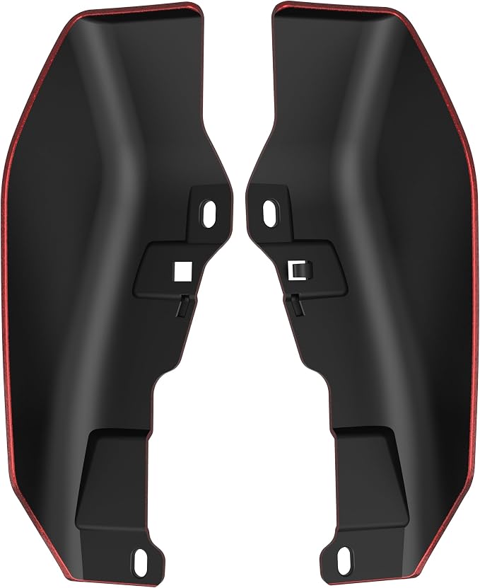 Color - Matched Mid Frame Air Deflectors Heat Shield, Perfectly Fit for Harley Touring Models 2009-2026 Hard Candy Hot Rod Red Flake