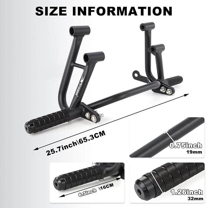 Xitomer Steel Subcage Compatible with YZF R3 2015-2025 YZF-R3, MT03 2020-2025 MT-03 Rear Footrests Subcage Motorcycle Passenger Peg Guard Peg Support Stunt Protection