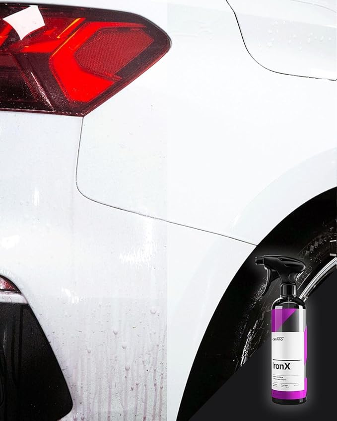 CARPRO IronX Iron Remover: Stops Rust Spots and Pre-Mature Failure of the Clear Coat, Iron Contaminant Removal - 1 Liter with Sprayer (33.8oz)