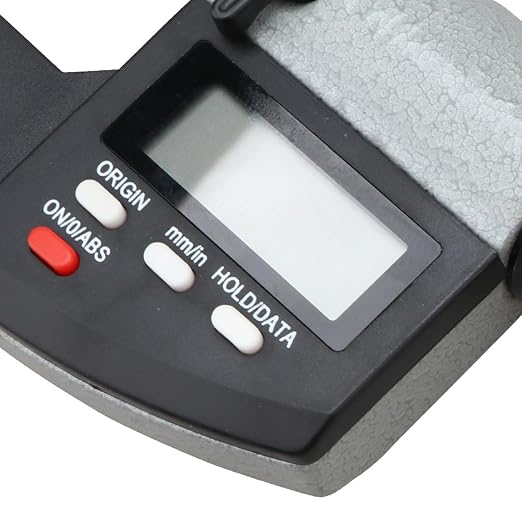 Point Micrometer Electronic Digital Micrometer Measuring Tool, 0-1"/0-25mm, 60 Degree, 0-1"/0.00005", Inch/Metric