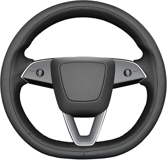 MEWANT DIY Stitching 3D Style Steering Wheel Cover Wrap for Tesla Model 3 Highland 2023-2025/Model Y 2025 Highland for Tesla Model 3/Model Y Accessories(3D Style)