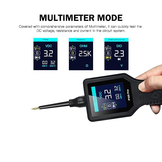 TopDiag P100 Pro 9-30v car Circuit Tester Automotive, Power Circuit Probe Kit Multimeter Digital Oscilloscope Test Tool (P100 Pro)
