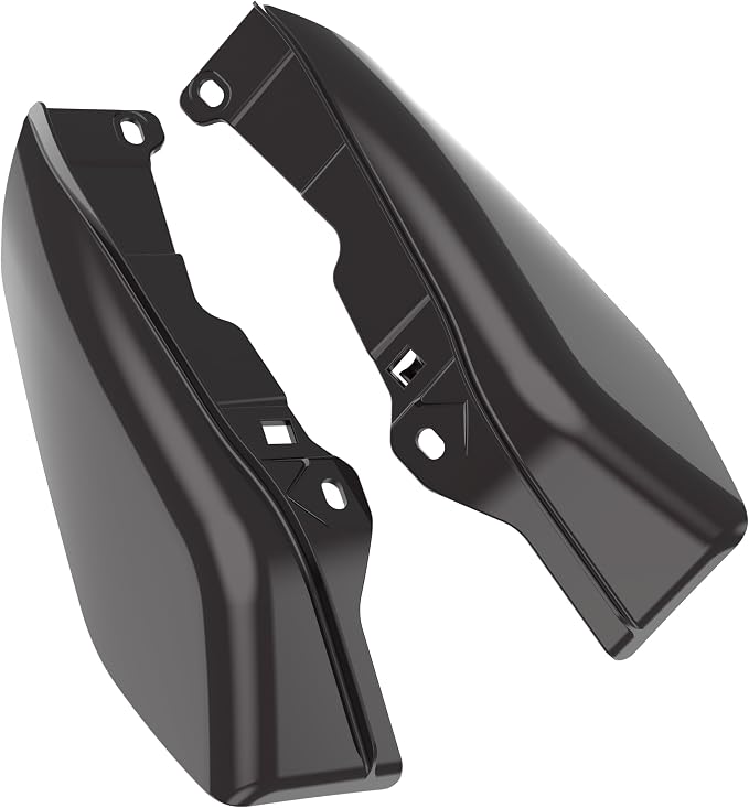 Color - Matched Mid Frame Air Deflectors Heat Shield, Perfectly Fit for Harley Touring Models 2009-2026 Blackened Cayenne