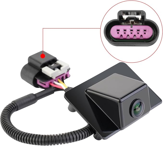 590-076 Rear View Backup Camera Replacement for Chevy Suburban Tahoe, GMC Yukon, Cadillac Escalade 2007 2008 Park Assist Camera Replaces# 15173619 GM1960104