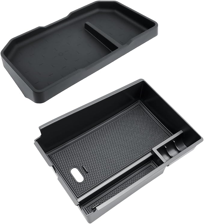 SKTU 2Pack 2026 Sportage Center Console Organizer for 2026+ Kia Sportage (LX/EX/X-Line/SX/SX Prestige/X-Pro Prestige) Console Tray & Dashboard Organizer Kia Sportage 2026 Accessories ABS Insert Tray