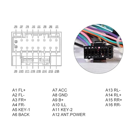 Radio Harness Adapter Wiring Harness with J-BL Canbus Compatible with Corolla Camry RAV4 4Runner Tundra Prado CHR Highlander, 16Pin Android ISO Stereo Connector Support OEM Camera, SWC