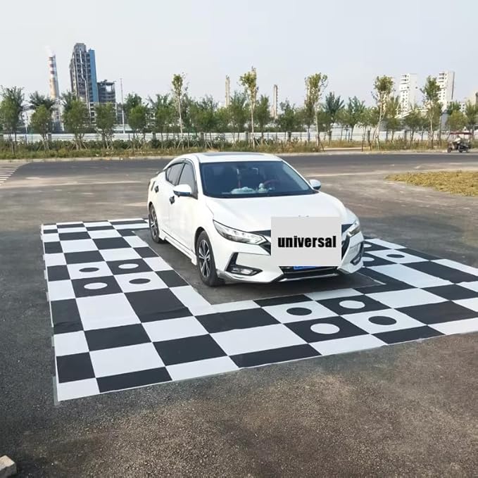 Auto 360 Car Camera Calibration Mats, Diagnostic Grid Cloth Tools for Panoramic Bird's-Eye Vehicle Backup DVR System, 3D