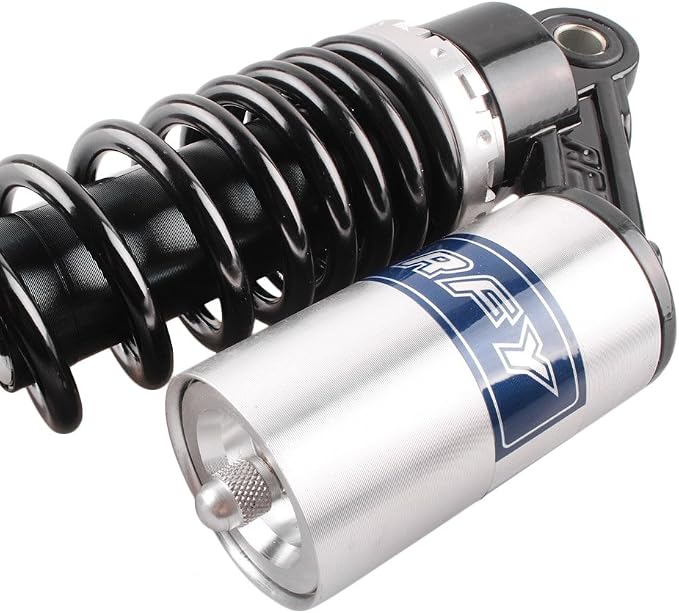 11 Inch 280mm Pair Motorcycle Shock Absorber Rear Suspension Universal Compatible for Honda Suzuki Yamaha Kawasaki ATV Go Kart Quad Dirt Sport Bikes (Black Silver)