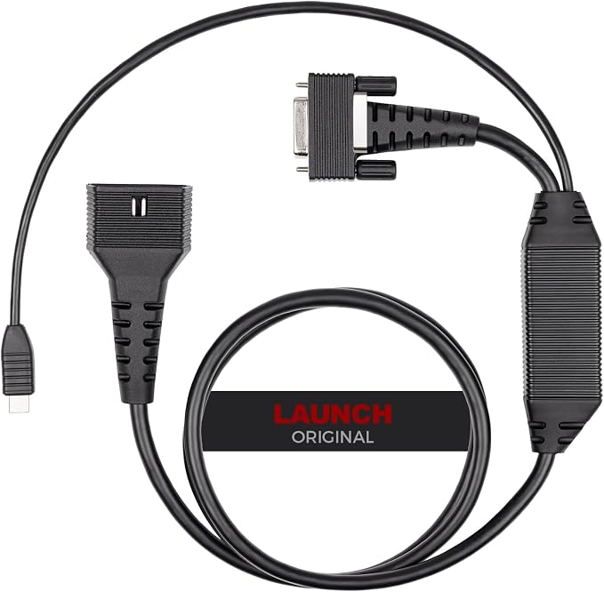 LAUNCH DoIP Adapter Cable with USB-C and 16-Pin Male to DB-15 Female Connector for Launch Creader Series CRP123X V3, CRP129X V3, CRP129X Plus V3, CRP919X Lite V2