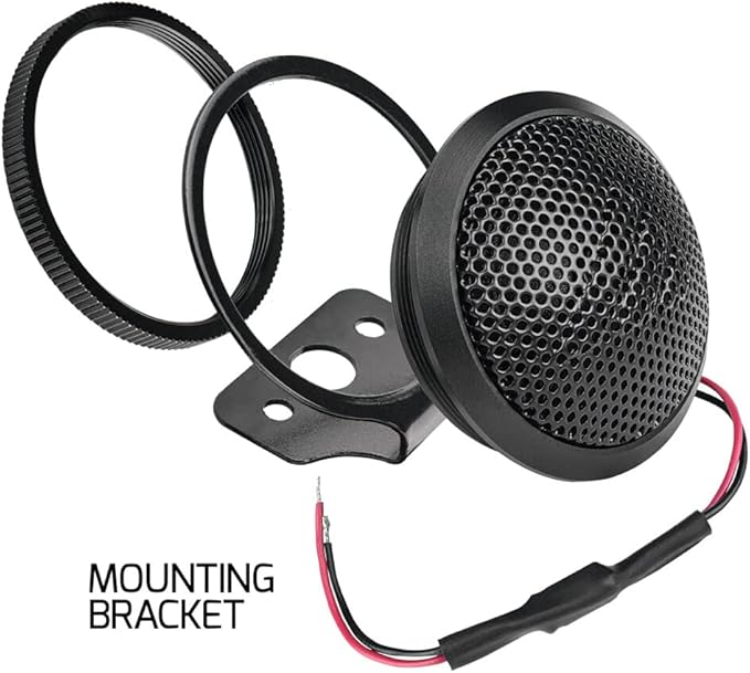 PRV AUDIO TW100SD-4 Soft Dome Tweeter Pair, 28 mm Dome, 4 Ohm, Sleek Flush Mount Design, Lightweight, Neodymium Magnets, Mounting Bracket Included (Pair)
