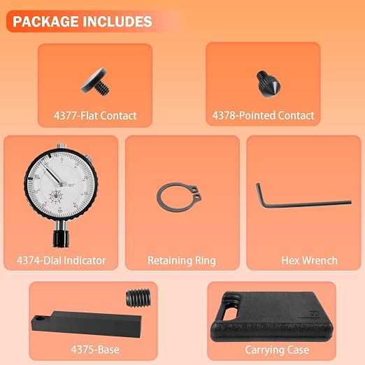 6434 Sleeve Height and Counter Bore Gauge Fits for All Diesel Engines, Range: 0-1.00" Graduation: 0.001" Reading: 0-100