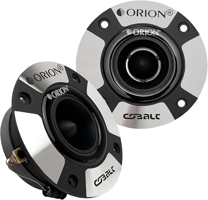 ORION Cobalt Series CTW125 3.9” Super Bullet Tweeter | Aluminum Diaphragm, 1” Voice Coil, 50W RMS, 200W Max, Built-in Crossover - Pro Car Audio Sound System Tweeter (Pair)
