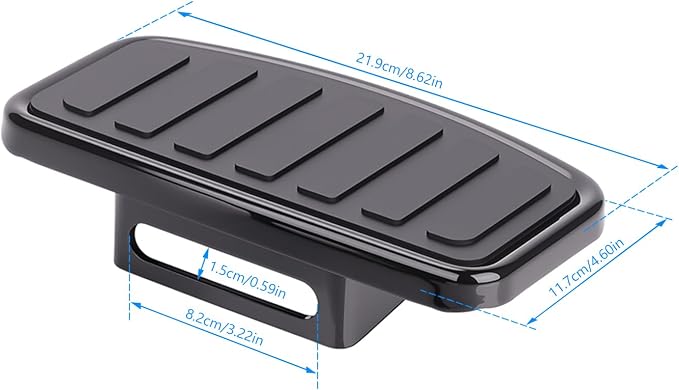 Floorboards Front Footpegs for Harley Softail 2018-2024 Breakout Deluxe Fat Bob Fat Boy Heritage Low Rider Slim Street Bob Sport Glide Wide Rider Anti-Slip Highway Pegs (Black)