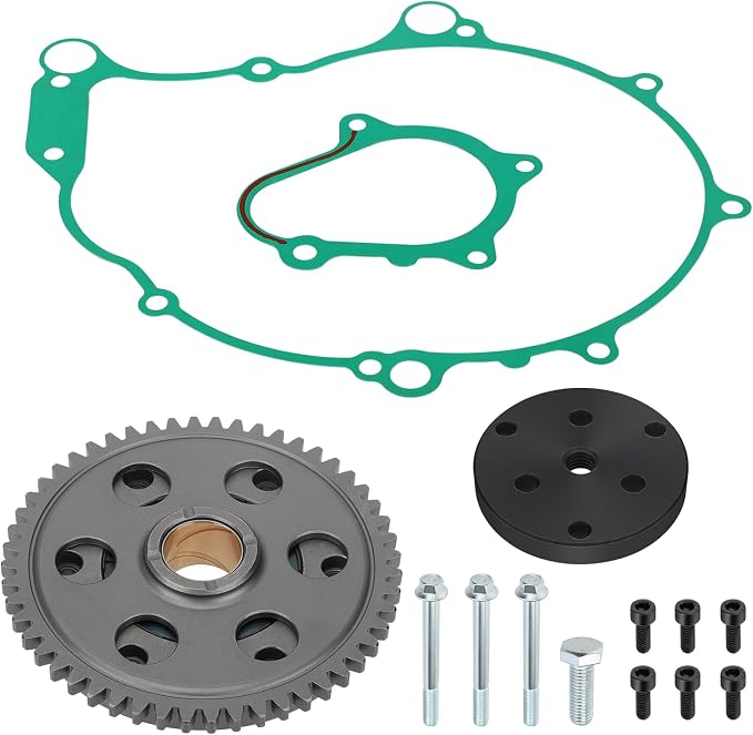 Starter Starting Clutch One Way Gear Bearing Gasket Flywheel Puller Kit for Yamaha Raptor 660 YFM660R 2004-2005 OEM# 5LP-15515-20-00 5LP-15590-10-00 5LP-15455-00-00 5LP-15451-00-00