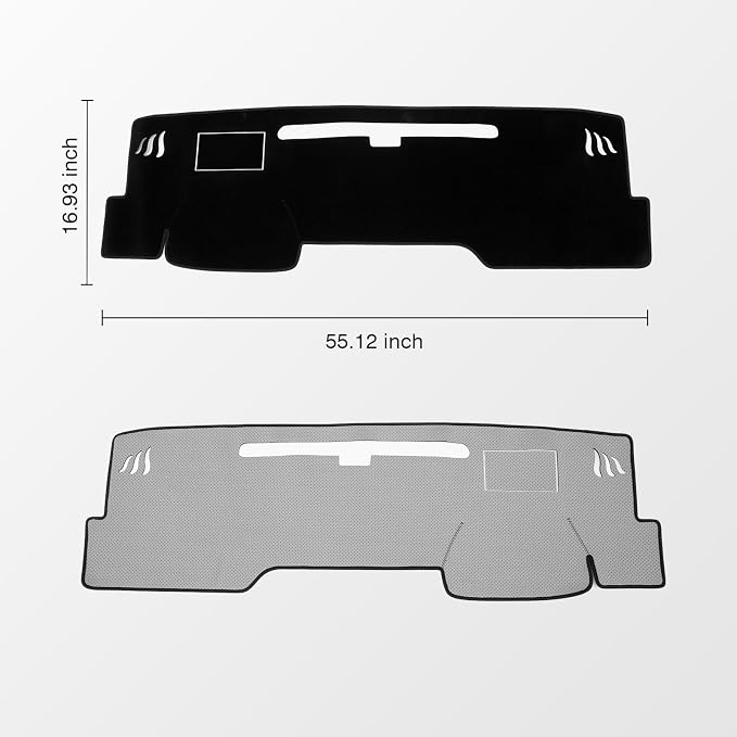 KUST Black Dash Cover for Toyota Camry 2025 2026 Polyester Dashboard Cover Dash Carpet Non-Slip Dash Protector Interior Accessories for Camry Custom Fit Dash Mat Sunshade Windshield No Glare