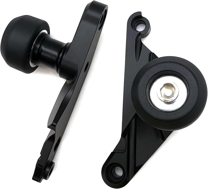 MZS Motorcycle Frame Sliders Compatible with S1000R 2021-2025 / M1000R 2023-2025, Aluminum Falling Crash Protector Engine Crash Pad Accessories No Cut Kits Black