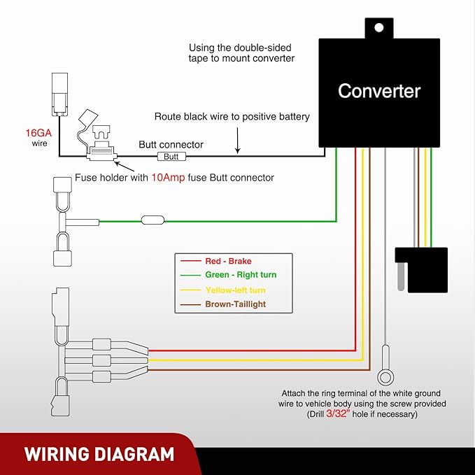Nilight 4 Pin Trailer Wiring Harness Kit 56267 Vehicle Standard 4 Way Connector Custom for 2015 2016 2017 2018 2019 2020 2021 2022 2023 2024 Nissan Murano Simple Fit Tow Hitch Harness