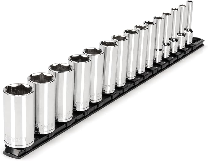 TEKTON 3/8 Inch Drive 6-Point Socket Set, 15-Piece | SHD91113
