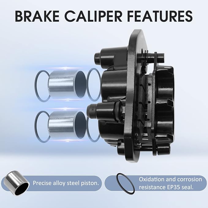 M MATI Front & Rear Brake Calipers All 4 for Can Am Renegade 500 570 800 850 1000 Outlander 6x6 450 650 1000 705600862 705600861 705600860 705600859