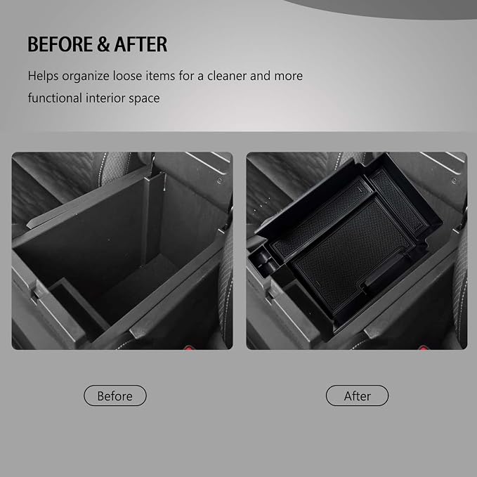 Center Console Organizer for 2025 2026 Nissan Pathfinder Armrest Box Organizer & Lower Organizer for 2023 2024 2025 2026 Pathfinder S/SV/SL/Rock Creek/Platinum Accessories (2-Pack