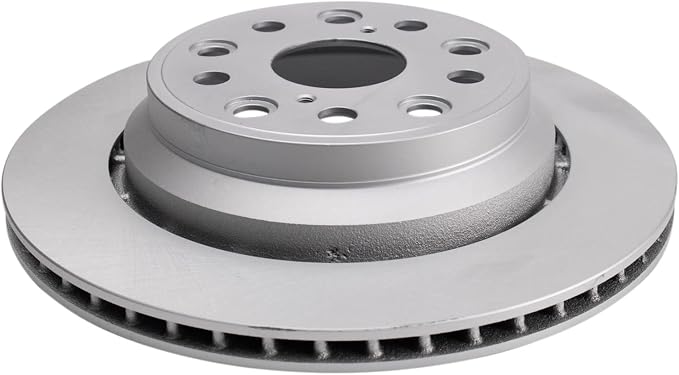 TRQ Rear Brake Rotor Set G Coated Vented Compatible with 2007-2017 Lexus LS460