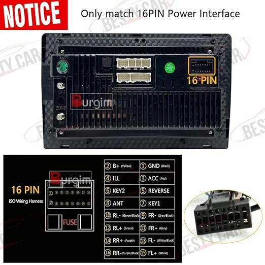 16pin Car Stereo Radio Power Retrofit Wiring Harness fits for Honda CRV CIVIC 2012 2013 2014 Fully compatible, regardless of High or Low configuration, support factory Amplifier, Camera, SWC, USB, AUX