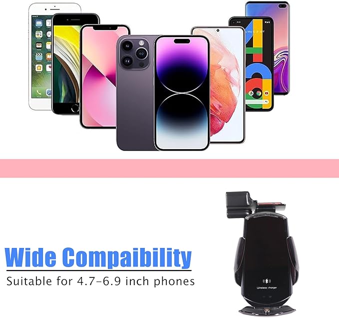HAPPYHORSE Car Phone Mount Compatible with Toyot@ 86/Subaru BRZ 2022-2024 Car Central Control Right Side Mobile Phone Bracket Phone Holder Phone Mount with Self-Adhesive Base Accessories (Type D)