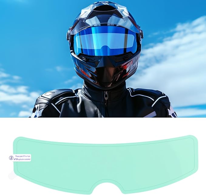 Motorcycle Anti Fog Film, Universal Fit Helmet Visors Insert Waterproof Fog Resistant Clear Vision