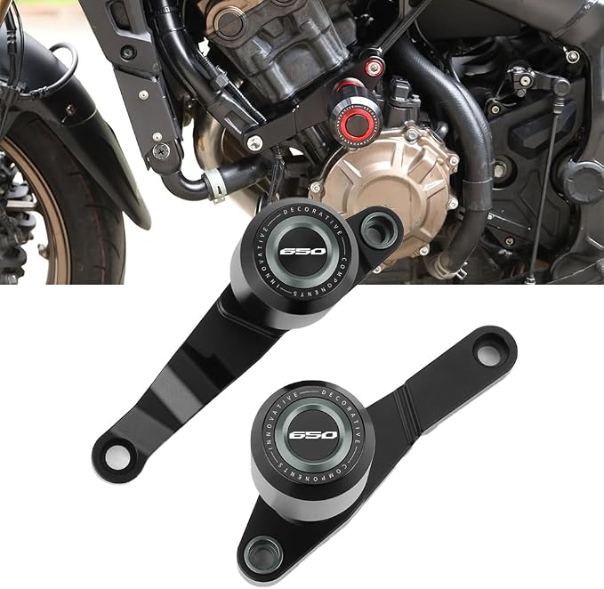 Frame Sliders Fit For CBR650R 2024 2025 | CBR 650R Falling Protector CBR 650R Crash Sliders Engine Protect Anti Slip Collision 2024 CBR650R Accessories 2025 CBR650R Accessories GY