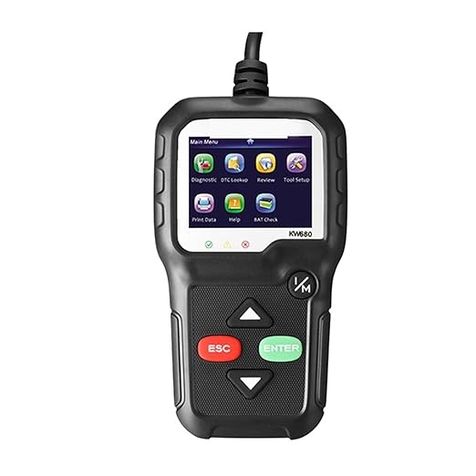 Automobile Fault Detector, KW680 Code Reader Scanner Multi-Language Full Obd2 Function Kw 680 Car Diagnostic Tool