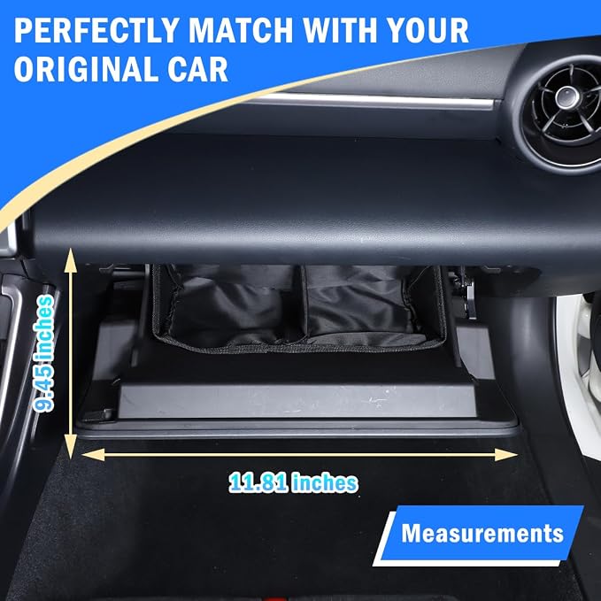 Car Glove Box Organizers bag Compatible with Subaru BRZ 2022-2025 Center Console Organizer Internal Storage Bag,Oxford cloth Interior Organizer Automotive Bag